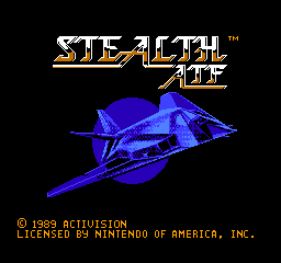 Stealth ATF Title Screen